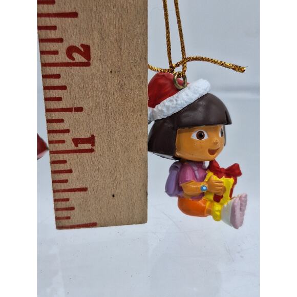 6 Dora The Explorer Christmas Ornaments Including Dora, Backpack, Swiper, Monkey - Picture 15 of 16